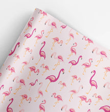 Load image into Gallery viewer, Flamingos Tropical Gift Wrap Roll (3 sheets/roll)