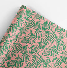 Load image into Gallery viewer, Palm Leaves Tropical Gift Wrap Roll (3 sheets/roll)