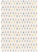 Load image into Gallery viewer, Paddles Gift Wrap Roll (3 sheets/roll)