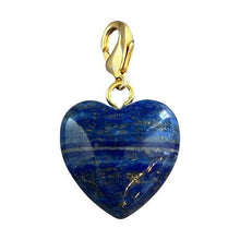 Load image into Gallery viewer, Semi-Precious Heart Pendants: Violet
