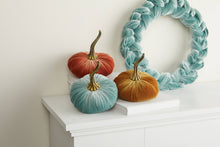 Load image into Gallery viewer, Woven Velvet Wreaths Entry Wall, Door Accent, Gift for : Small Olive