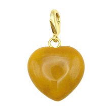 Load image into Gallery viewer, Semi-Precious Heart Pendants: Violet