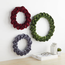 Load image into Gallery viewer, Woven Velvet Wreaths Entry Wall, Door Accent, Gift for : Small Emerald