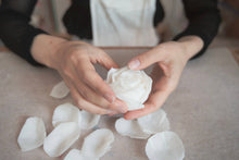 Load image into Gallery viewer, Bachelorette Party Decoration, Wedding Gift, Handcrafted Rose Candle, Floral Scented Candle, Baby Shower Decor, Engagement party, Reception