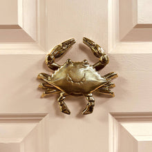 Load image into Gallery viewer, Crab Door Knocker: Brass / 4.5H x 5.25W