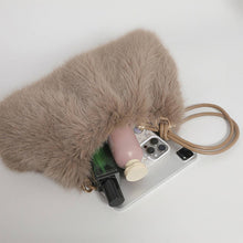 Load image into Gallery viewer, WINTER FASHIONABLE ALL-MATCH FUR PLUSH BAG_CWAB3918: Black / (OS) 1