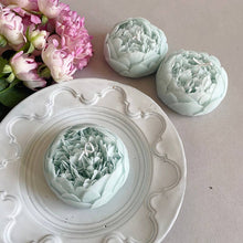 Load image into Gallery viewer, Handcrafted Scented Candle, Large Floral Candles, Beeswax Scented Blue Flower Candles, Home Decor Candles, Living Space Decorative Candles, Peony Candles