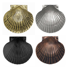 Load image into Gallery viewer, Scallop Door Knocker: Brass / 3.75H x 4W