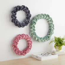 Load image into Gallery viewer, Woven Velvet Wreaths Entry Wall, Door Accent, Gift for : Small Emerald