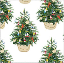 Load image into Gallery viewer, Coastal Christmas Tree Gift Wrap Sheets