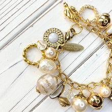 Load image into Gallery viewer, Classic Pearl Bauble Charm Bracelet
