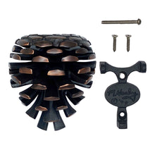 Load image into Gallery viewer, Pinecone Door Knocker: Oiled Bronze / 3.25H x 2.75W