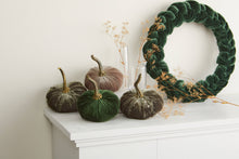 Load image into Gallery viewer, Woven Velvet Wreaths Entry Wall, Door Accent, Gift for : Small Emerald