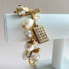Load image into Gallery viewer, Classic Pearl Bauble Charm Bracelet