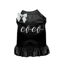 Load image into Gallery viewer, Fancy Coco Dog Dress: BLACK / S