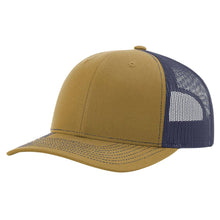Load image into Gallery viewer, Richardson 112 Classic Premium Trucker Hat, Snapback Cap: Brown/Khaki