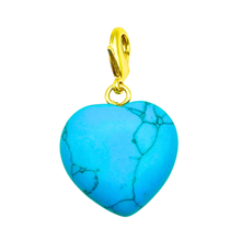 Load image into Gallery viewer, Semi-Precious Heart Pendants: Violet