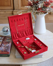 Load image into Gallery viewer, Anne velvet jewelry box: Red