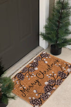 Load image into Gallery viewer, Pinecone Merry Christmas Doormat-18x30"L