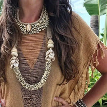 Load image into Gallery viewer, Twine and Twig COWRIE COLLAR NECKLACE | EDITION 3