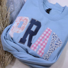 Load image into Gallery viewer, Light Blue Pray Christian Faith Sweatshirt: Large
