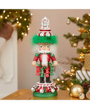 Load image into Gallery viewer, 15&quot;R/W/Gr Candy Tower Hat Nutcrackr
