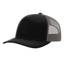 Load image into Gallery viewer, Richardson 112 Classic Premium Trucker Hat, Snapback Cap: Charcoal/White
