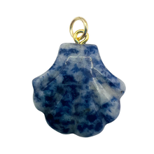 Load image into Gallery viewer, Semi-precious Pendants: Red Agate Shell
