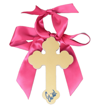 Load image into Gallery viewer, Pink Hallelujah Cross - 6&quot;

