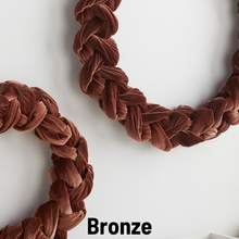 Load image into Gallery viewer, Woven Velvet Wreaths Entry Wall, Door Accent, Gift for : Small Burgundy
