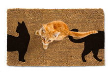 Load image into Gallery viewer, Coming &amp; Going Cat Doormat-18x30&quot;L-3269
