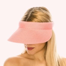 Load image into Gallery viewer, Comfort Clip Straw Visor – Available in Many Colors!: Baby Blue
