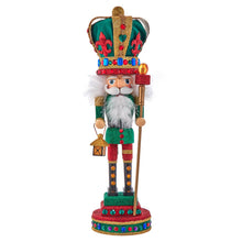 Load image into Gallery viewer, 16&quot;HOLLYWOOD MARDI GRAS KING NUTCRACKER
