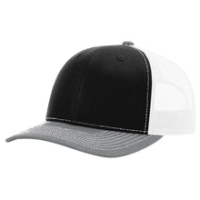 Load image into Gallery viewer, Richardson 112 Classic Premium Trucker Hat, Snapback Cap: Charcoal/White
