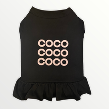 Load image into Gallery viewer, COCO Super Soft Poly/Cotton Dog Dress with Ruffle: WHITE / XS / DRESS
