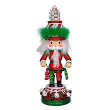 Load image into Gallery viewer, 15&quot;R/W/Gr Candy Tower Hat Nutcrackr
