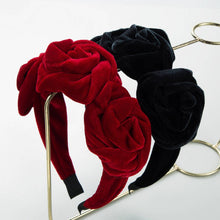 Load image into Gallery viewer, FASHIONABLE MULTI-LAYERED FLOWER HEADBAND_CWAHA1787: Red / (OS) 2
