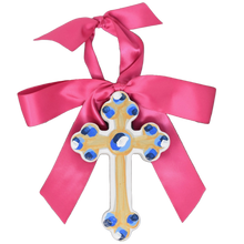 Load image into Gallery viewer, Pink Hallelujah Cross - 6&quot;

