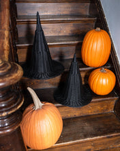 Load image into Gallery viewer, HAL1208 - Faux Wicker Witch Hat - 18&quot;
