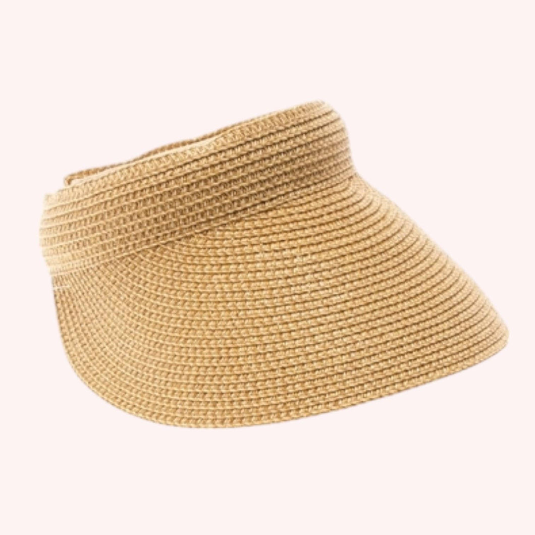 Comfort Clip Straw Visor – Available in Many Colors!: Gold