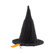 Load image into Gallery viewer, HAL1207 - Faux Wicker Witch Hat - 15&quot;
