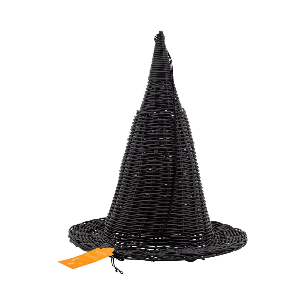 HAL1207 - Faux Wicker Witch Hat - 15