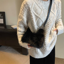 Load image into Gallery viewer, WINTER FAUX FOX FUR SINGLE SHOULDER PLUSH BAG_CWAB3943: Beige / (OS) 1
