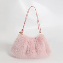 Load image into Gallery viewer, WINTER FASHIONABLE ALL-MATCH FUR PLUSH BAG_CWAB3918: COFFEE / (OS) 1
