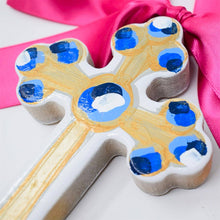 Load image into Gallery viewer, Pink Hallelujah Cross - 6&quot;
