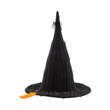 Load image into Gallery viewer, HAL1208 - Faux Wicker Witch Hat - 18&quot;
