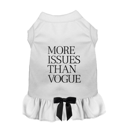 More Issues Than Vogue- Dog Dress: XL