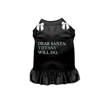 Load image into Gallery viewer, Dear Santa- Dog Dress: Red / XS
