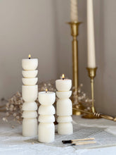 Load image into Gallery viewer, Trio Pillar Candle: Unscented / Set of 3
