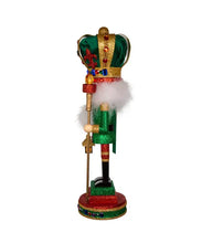 Load image into Gallery viewer, 16&quot;HOLLYWOOD MARDI GRAS KING NUTCRACKER
